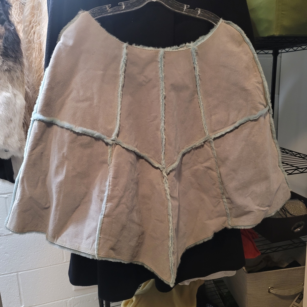 Wilsons Leather Suede Blue Poncho